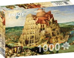 ENJOY Puzzle Pieter Bruegel: Babylonská veža 1000 dielikov