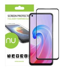 Nuvo ochranné sklo na displej pre Oppo A96 čierny rám