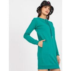 BASIC FEEL GOOD Dámske šaty s dlhým rukávom ALENA green AP-SK-A-006.73_385918 XL