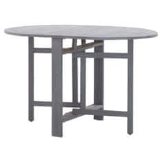 Petromila vidaXL Záhradný stôl, sivý 120x70x74 cm, akáciový masív