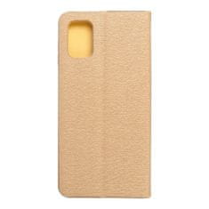 FORCELL Puzdro / obal pre Samsung Galaxy M51 zlatý - kniha Luna Book