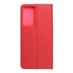 FORCELL Puzdro / obal pre Samsung Galaxy S21 Ultra červený - kniha Luna Book