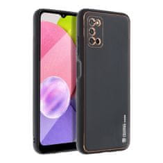 FORCELL Obal / kryt pre Samsung Galaxy A03S čierny - Forcell LEATHER