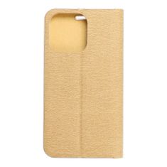 FORCELL Puzdro / obal pre Apple iPhone 13 Pro zlaté - kniha Forcell Luna Book Gold