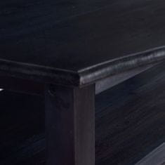 Vidaxl Konferenčný stolík, čierna farba kávy 90x50x40 cm, mahagónové drevo