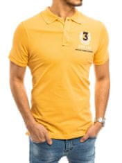 Dstreet pánske polo tričko s límčekom Melete žltá XXL