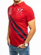 Dstreet pánske polo tričko s límčekom Eilwen červená L