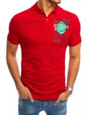 Dstreet pánske polo tričko s potlačou Halimatu červená XXL