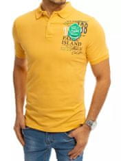 Dstreet pánske polo tričko s potlačou Bethanie žltá L