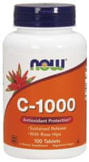 NOW Foods Vitamín C-1000 so šípkou a postupným uvoľňovaním, 100 tabliet