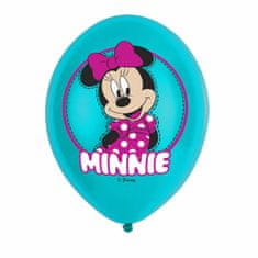 Amscan Balóny Minnie tyrkysové 27cm 6ks