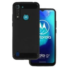 IZMAEL Carbon Shield TPU puzdro pre Motorola Moto G8 Power Lite - Čierna KP25331