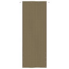 Vidaxl Balkónový paraván, farba taupe, 80x240 cm, tkanina Oxford