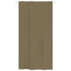 Vidaxl Balkónový paraván, farba taupe, 140x240 cm, tkanina Oxford