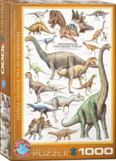 EuroGraphics Puzzle Svet dinosaurov: Jura 1000 dielikov