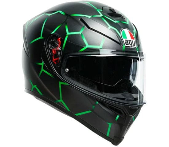 AGV Helma na moto K5 MULTI MPLK VULCANUM GREEN