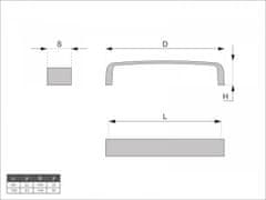 ATM Úchyt UN45-P2 - čierna Rozteč: 96 mm