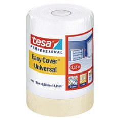 Fólia krycia tesa Pro Easy Cover Universal, 550 mm, L-33 m, maliarska, s lepiacou páskou, transparentná, zakrývacia na podlahu