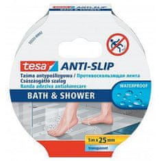 Tesa Páska tesa Anti-slip Bath&Shower, protišmyková do kúpeľne, transparentná, lepiaca, 25 mm, L-5 m