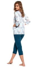 Cornette Dámske pyžamo 447/229 Dahlia plus, svetlo modrá, 3 XL