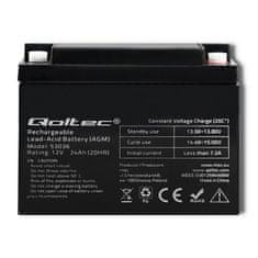 Qoltec Batéria AGM | 12V | 24Ah | max. 360A