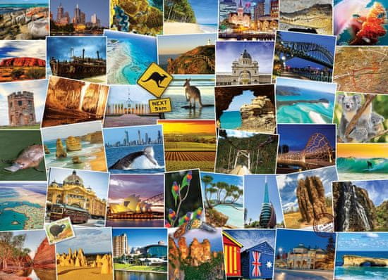 EuroGraphics Puzzle Svetobežník - Austrália 1000 dielikov
