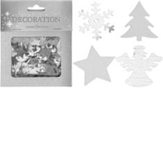 AB LINE 17693KM3 Vianočné konfety 25 gr SILVER