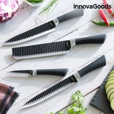 InnovaGoods Súprava nožov Black Shark Swiss·Q Namiutsu, 4 ks