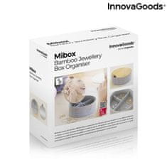 InnovaGoods Bambusová šperkovnica so zrkadlom Mibox