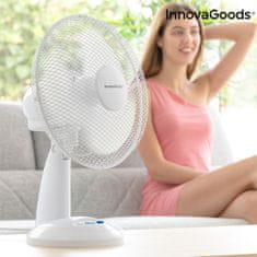 InnovaGoods Stolný ventilátor, 35 W, biely