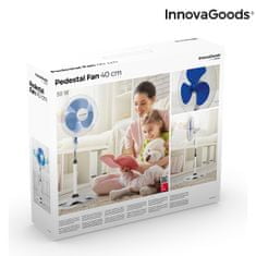 InnovaGoods Stojanový ventilátor, 50 W, modrobiely