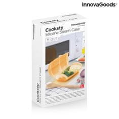 InnovaGoods Multifunkčný silikónový naparovač s receptami Cooksty