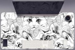 kobercomat.sk Pracovná podložka s obrázkom načrtnuté mačky 90x45 cm 