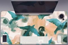 kobercomat.sk Podložka na písací stôl vtáky maľované 100x50 cm 