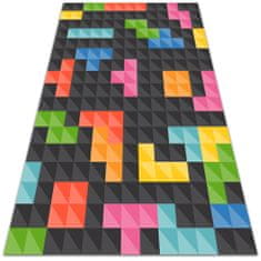 kobercomat.sk Vnútorné vinylový koberec tetris kocky 140x210 cm 