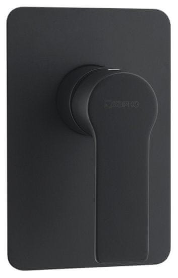 SAPHO , PAX podomietková sprchová batéria, 1 výstup, čierna matná, XA41/15