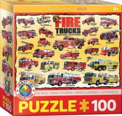 EuroGraphics Puzzle Hasičské autá 100 dielikov