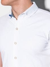 OMBRE Pánska košeľa s krátkym rukávom Coyne biela xxl