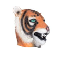 Korbi Profesionálna latexová maska Tiger, tigria hlava