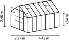 VITAVIA skleník VITAVIA URANUS 11500 PC 4 mm čierny