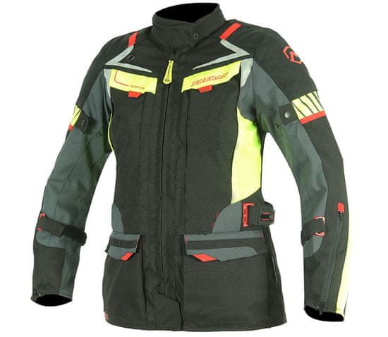 NAZRAN Dámská bunda na moto Moritz 2.0 black/grey/fluo