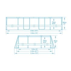 Bestway Bazén Power Steel Frame 3,05 x 2 x 0,84 m - 5614A