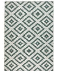 NORTHRUGS AKCIA: 80x250 cm Kusový koberec Twin-Wendeteppiche 103131 grün creme – na von aj na doma 80x250