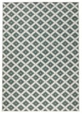 NORTHRUGS Kusový koberec Twin-Wendeteppiche 103125 grün creme – na von aj na doma 80x150