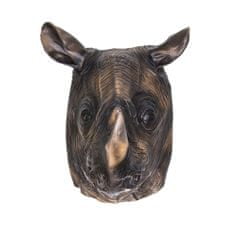 Korbi Profesionálna latexová maska Rhino, hlava nosorožca