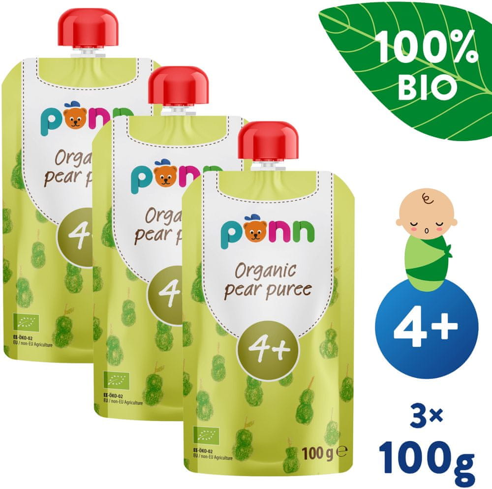 Salvest 3x Põnn BIO Hruška 100% (100 g)