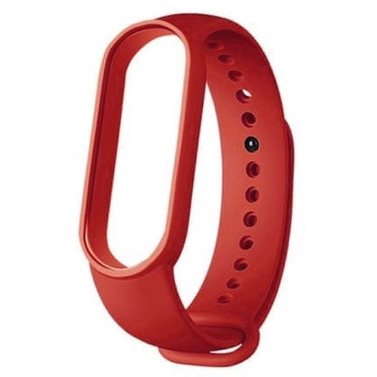 BStrap Silicone remienok na Xiaomi Mi Band 5/6/7, mahogany red