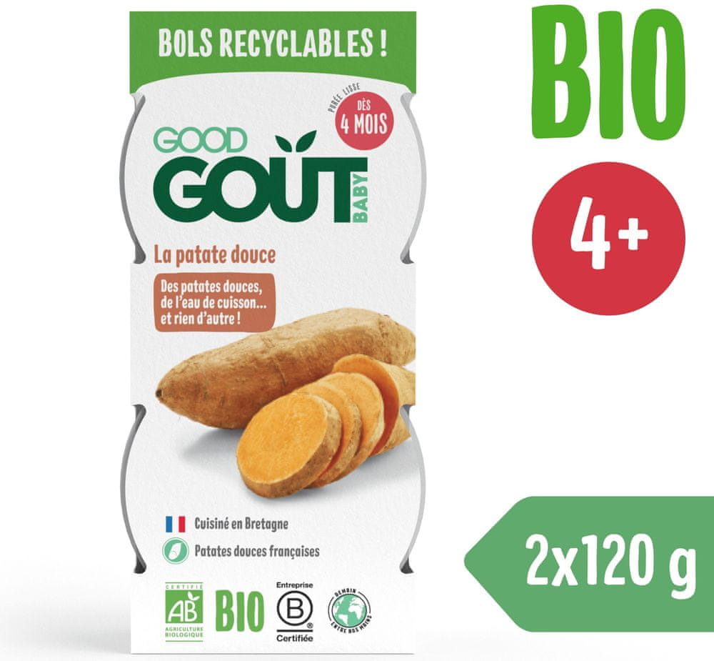 Good Gout BIO Batátové pyré (2×120 g)