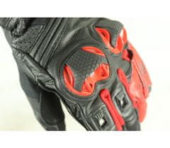 XRC Rukavice na moto RUN 1/2 BLK/BLK/RED vel. 2XL