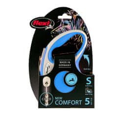 Flexi New Comfort S lanko 5m 9,25modrá do 12kg